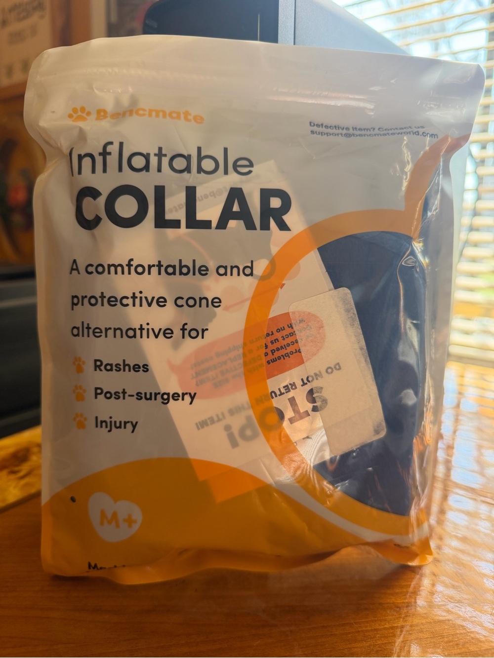 Ben mate Inflatable Collar - Blue M+